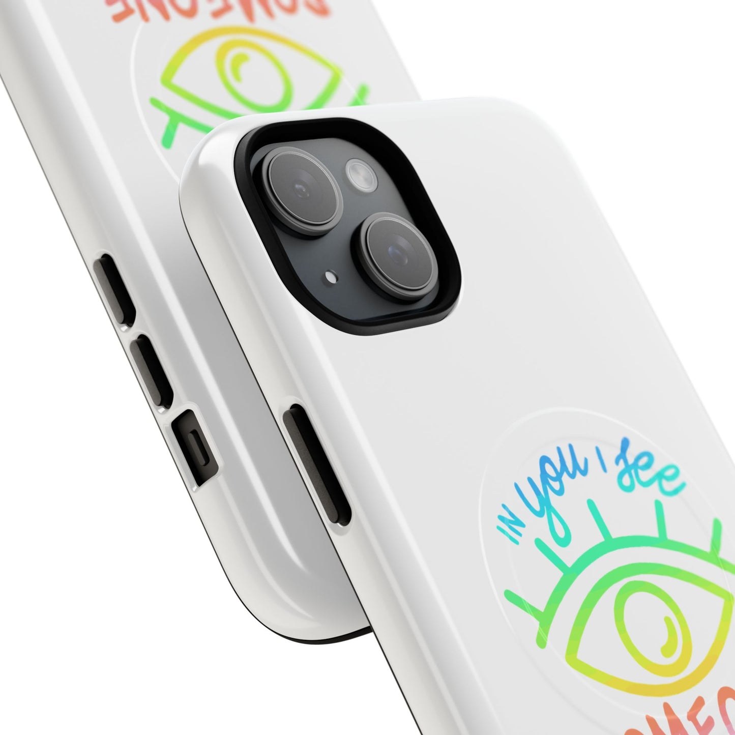 Vibrant Eye and Text Tough Magnetic Case
