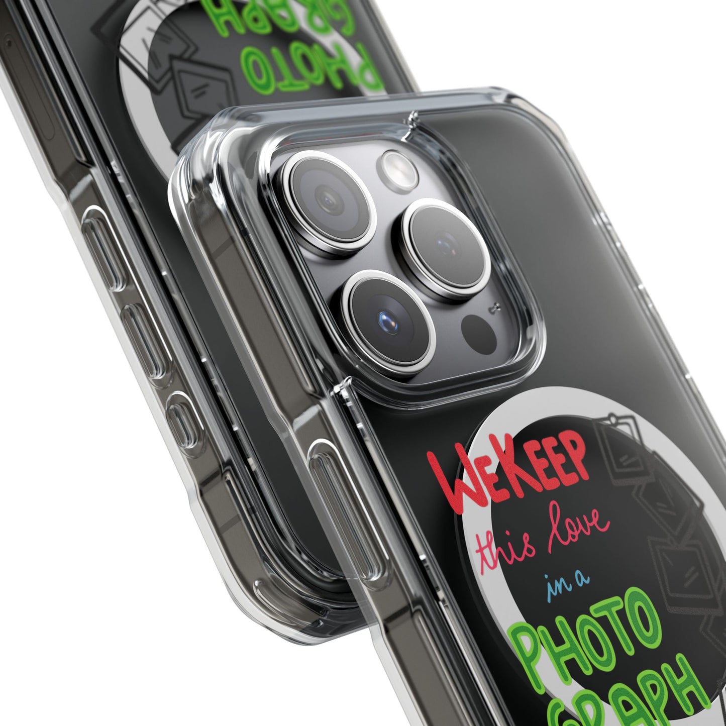 White Paw Print Magnetic Clear Impact Case