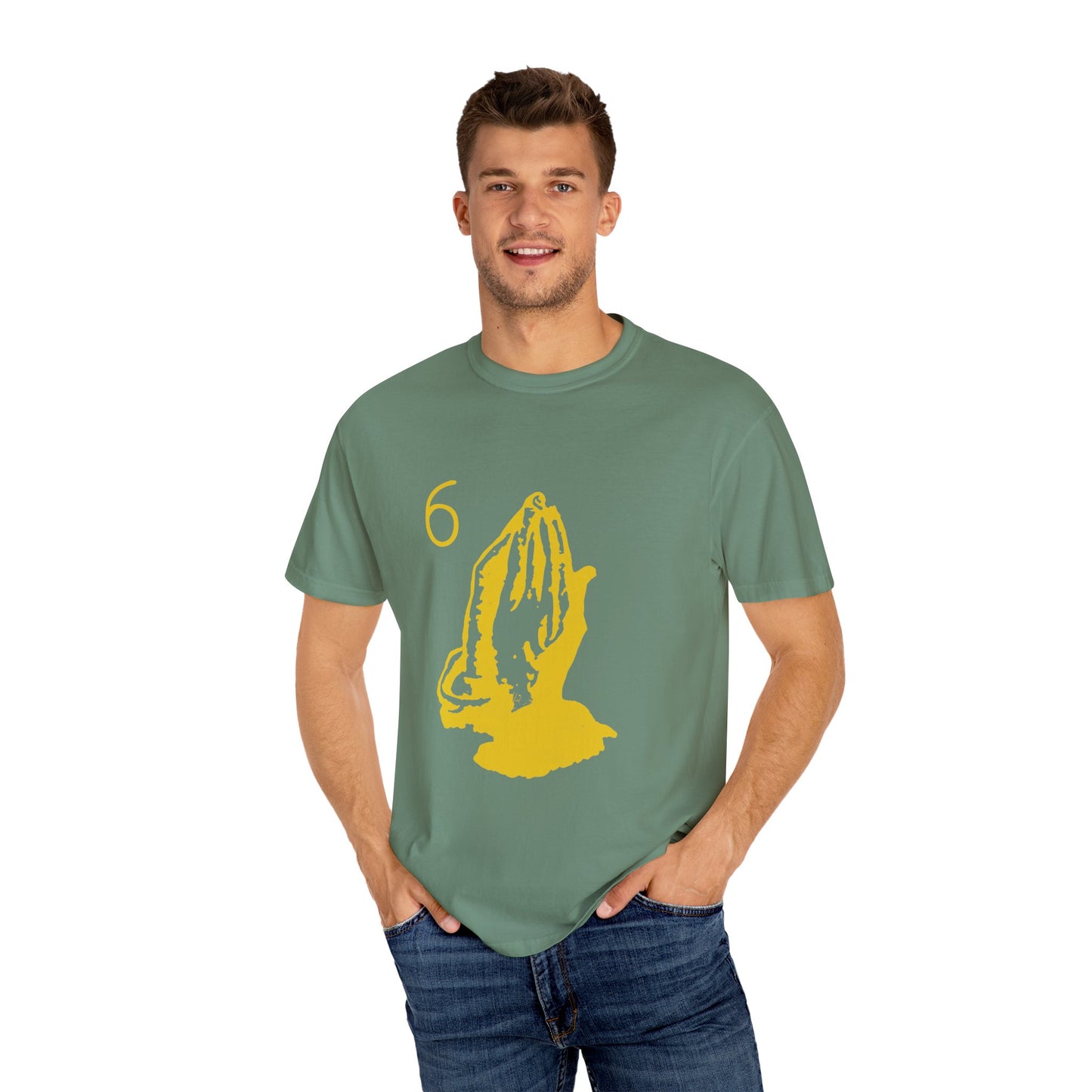6 God Prayer Hands Dyed Tshirt