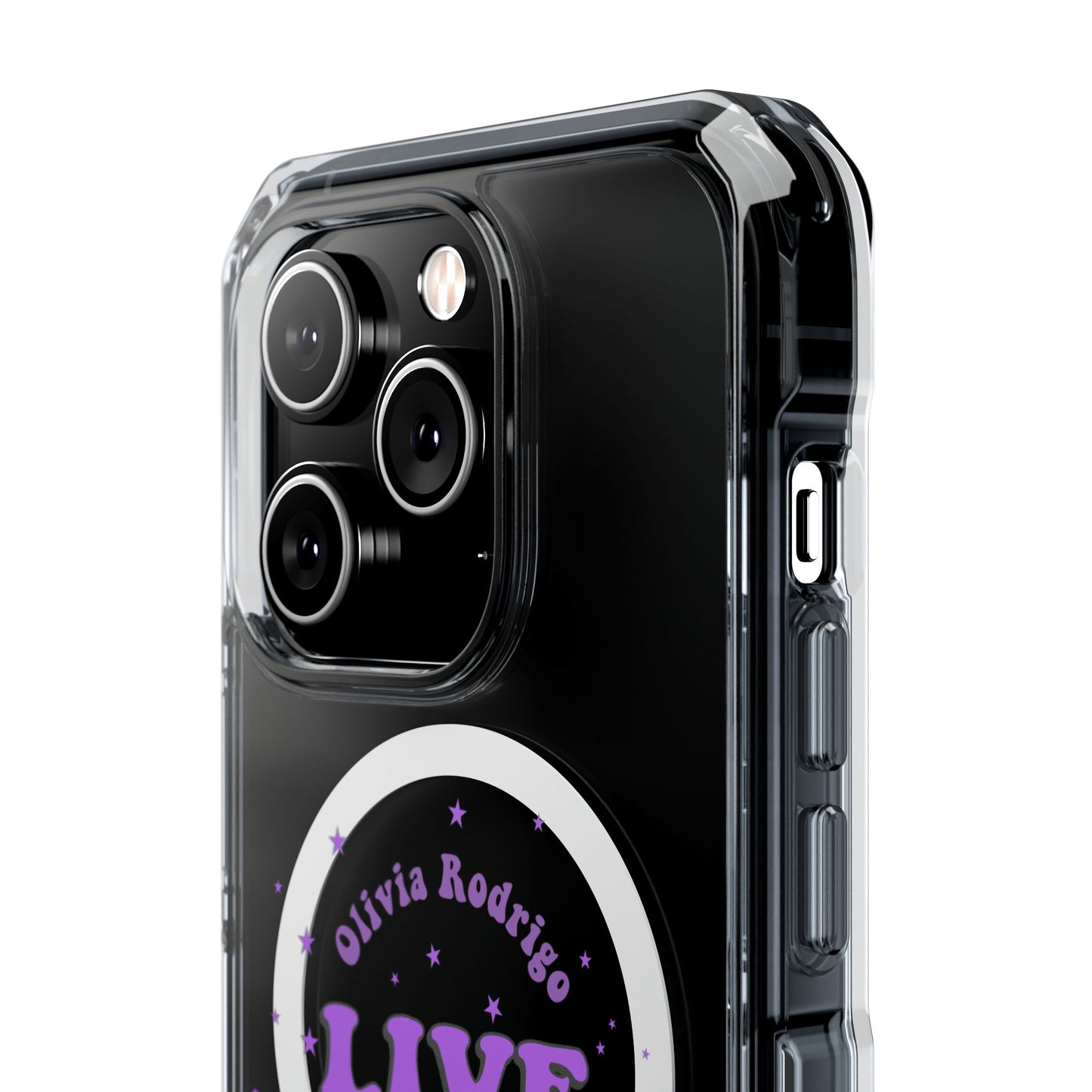 Olivia Rodrigo Live World Tour Magnetic Clear Impact Case