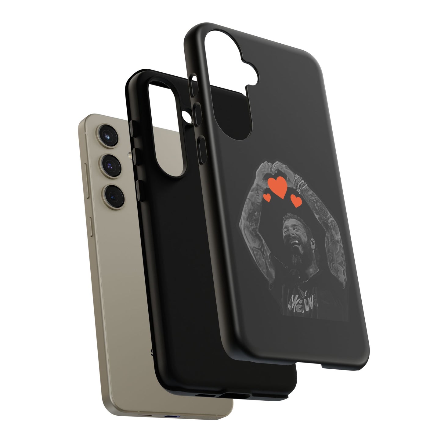 Tough Samsung Case (S20–S25) – Post Malone Heartfelt Wishes
