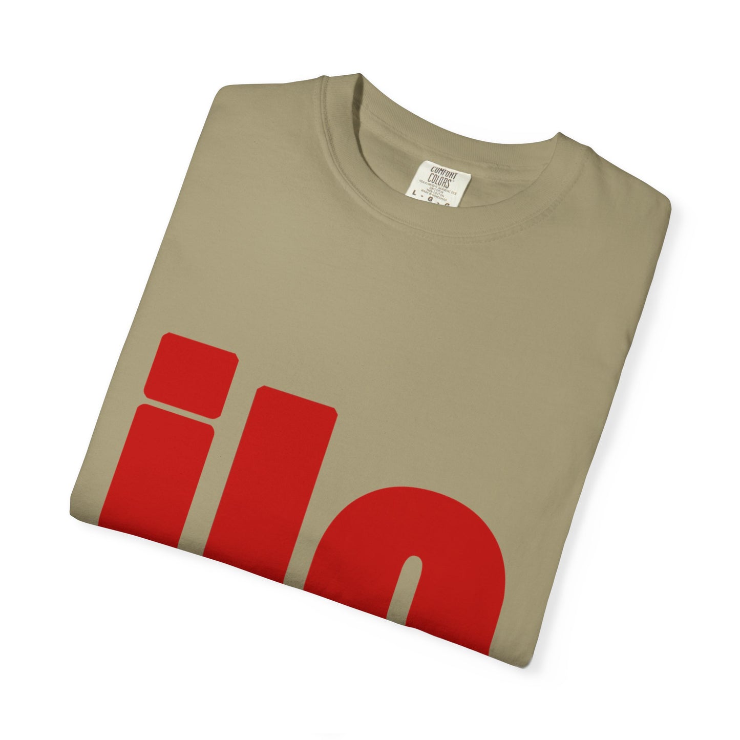 ILO Bold Red Block Unisex Dyed T-shirt