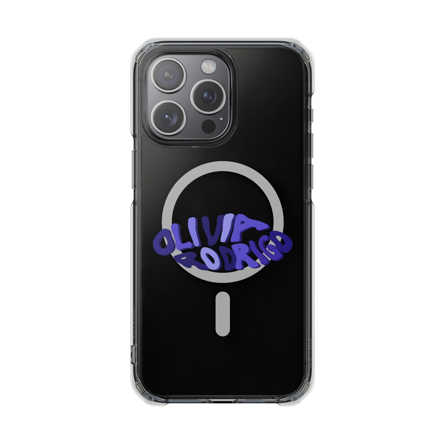 Olivia Rodrigo Wavy Text Magnetic Clear Impact Case