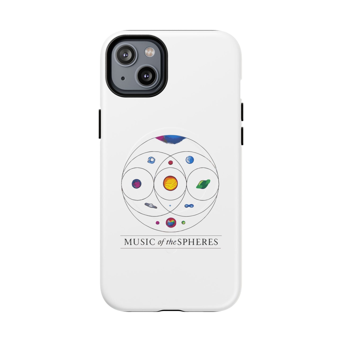 Colorful Planetary Orbit Diagram Tough Magnetic Case
