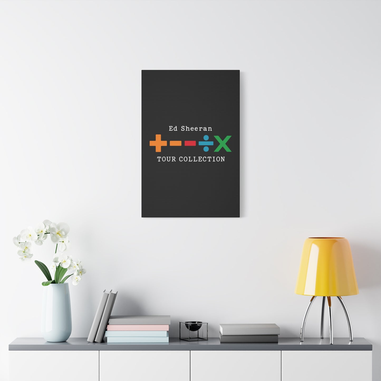 Matte Stretched Canvas, 1.25" Depth – Ed Sheeran Black Edition