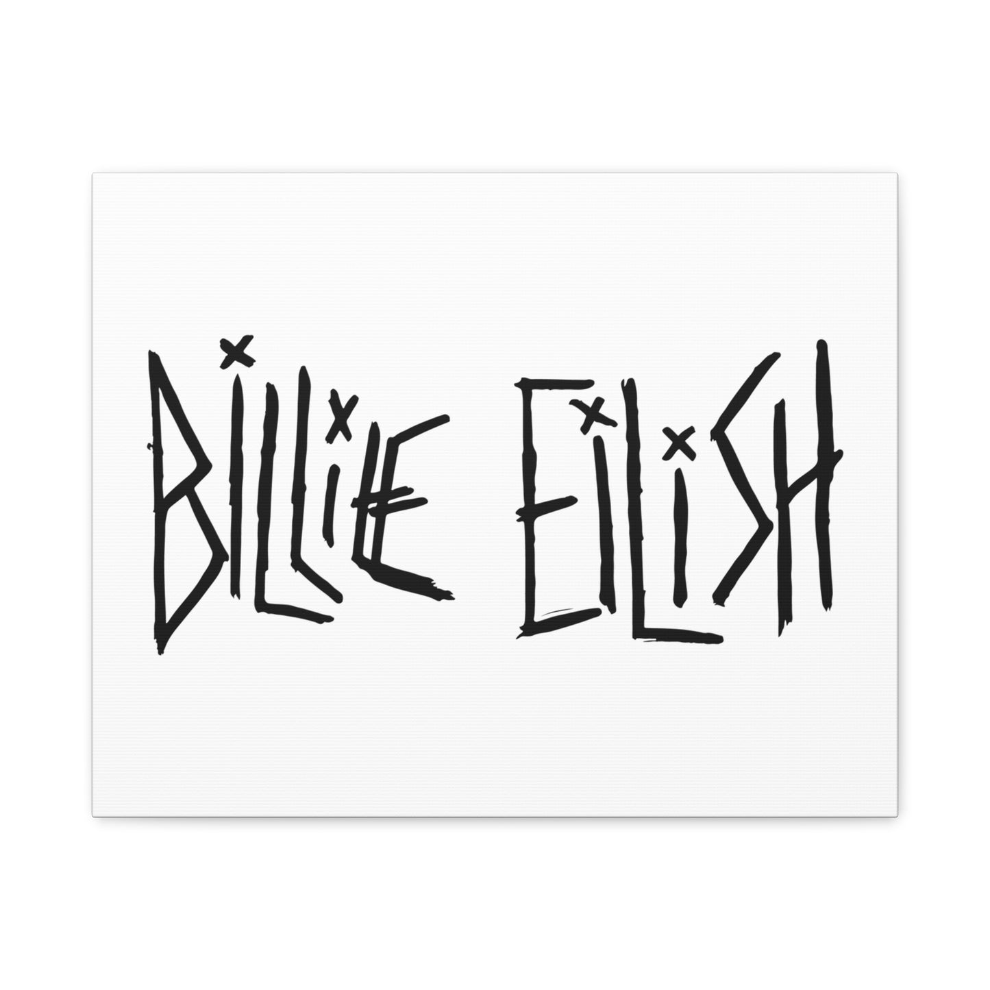 Twisted Ink Font Matte Canvas