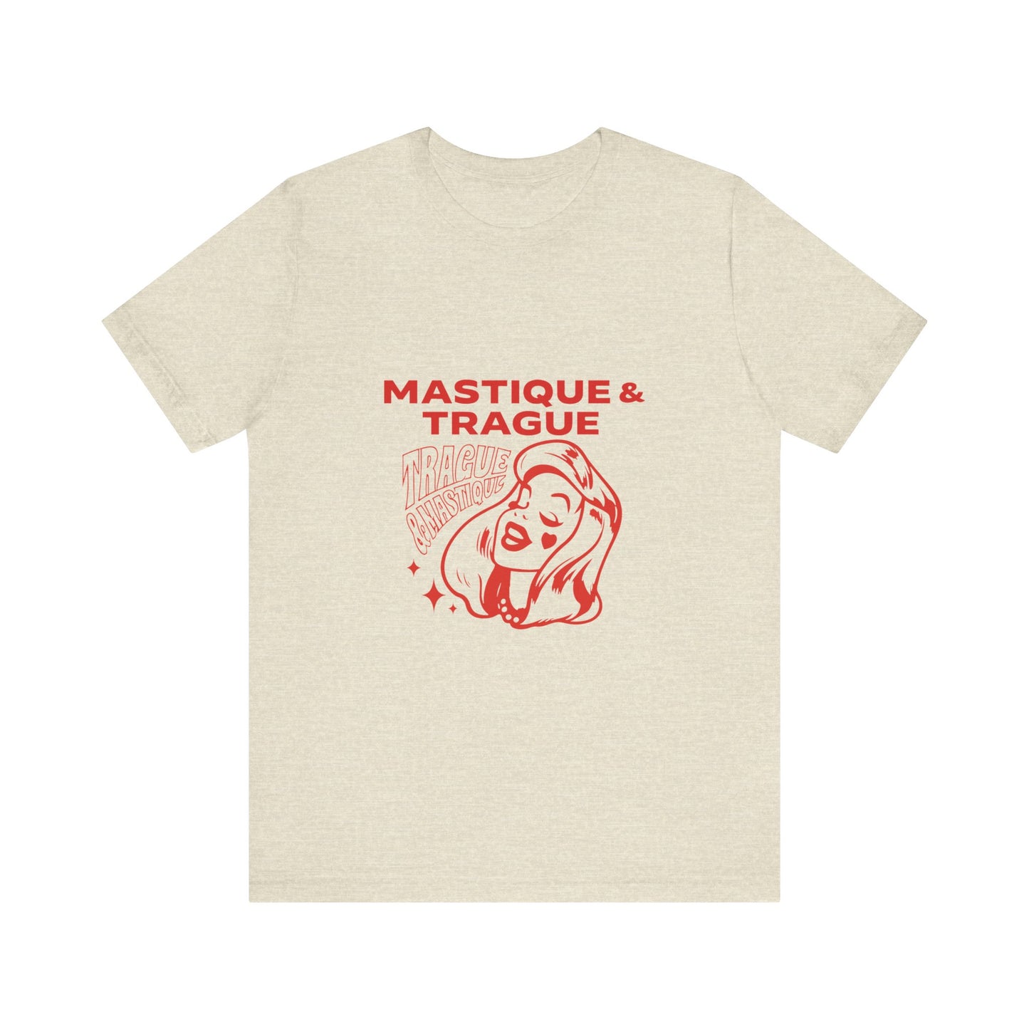 Fierce Femme in Red Unisex jersey short sleeve tee