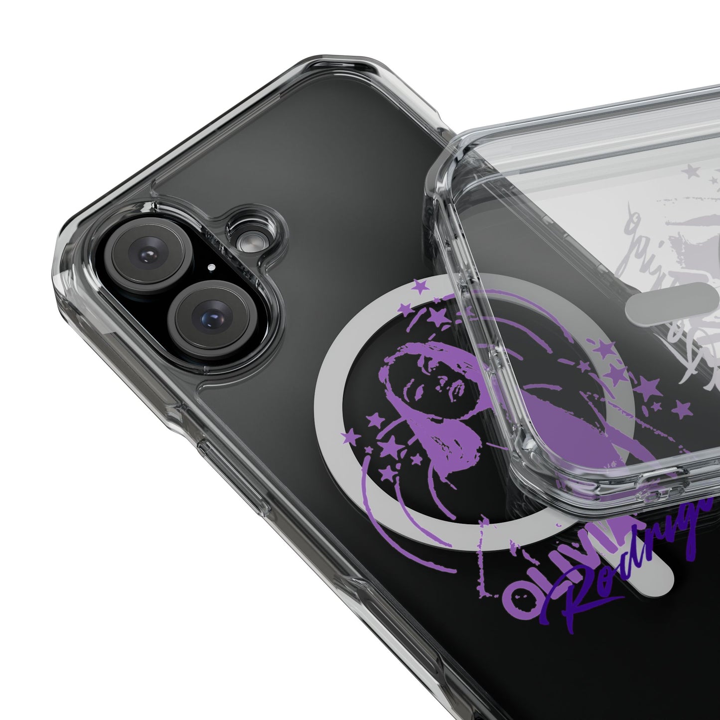 Olivia Rodrigo Star Portrait Magnetic Clear Impact Case