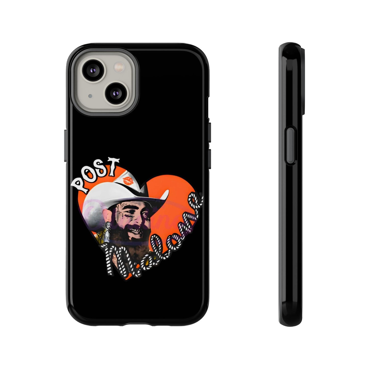 Tough iPhone Case (12–16 Pro Max) – Post Malone Heart Design