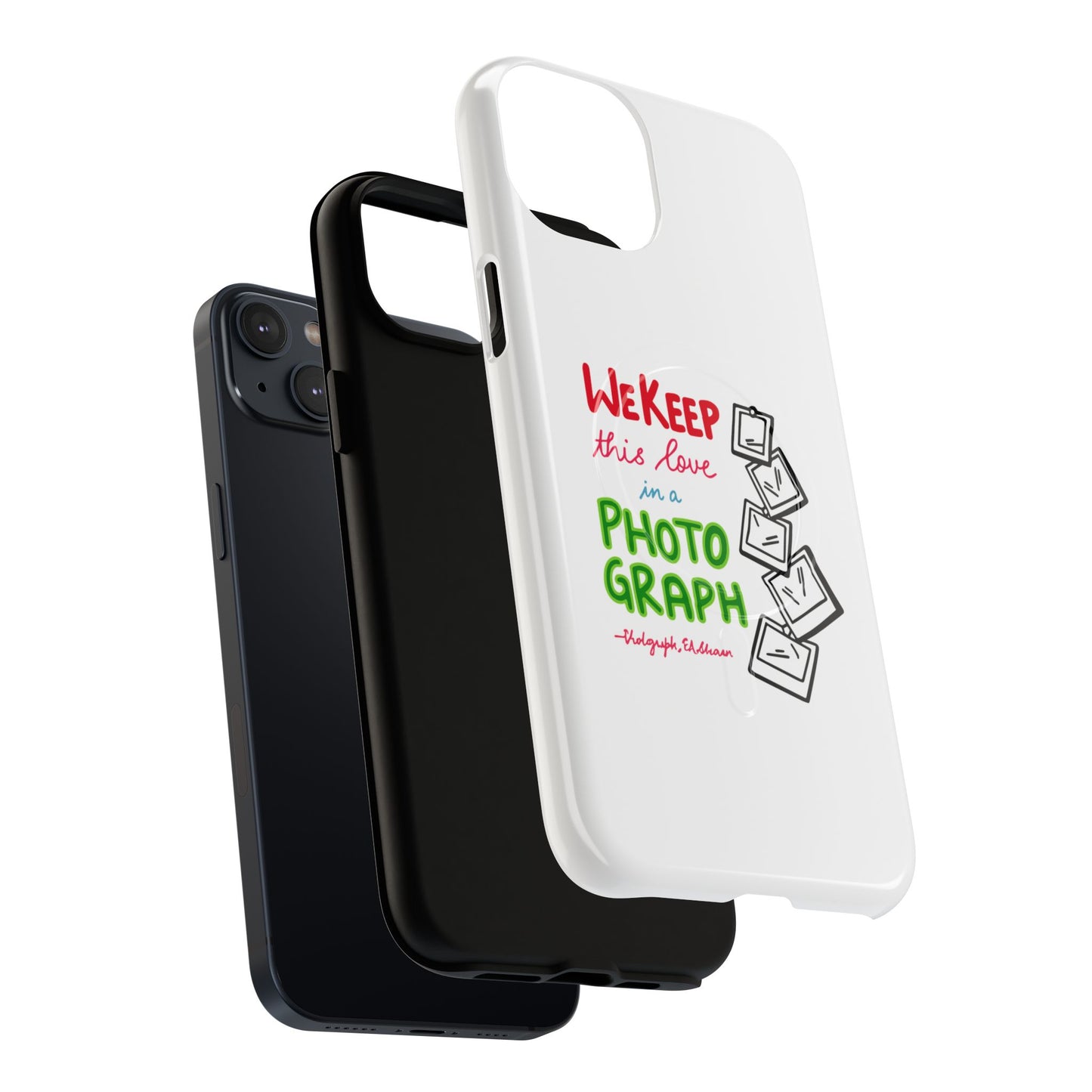White Paw Print Tough Magnetic case