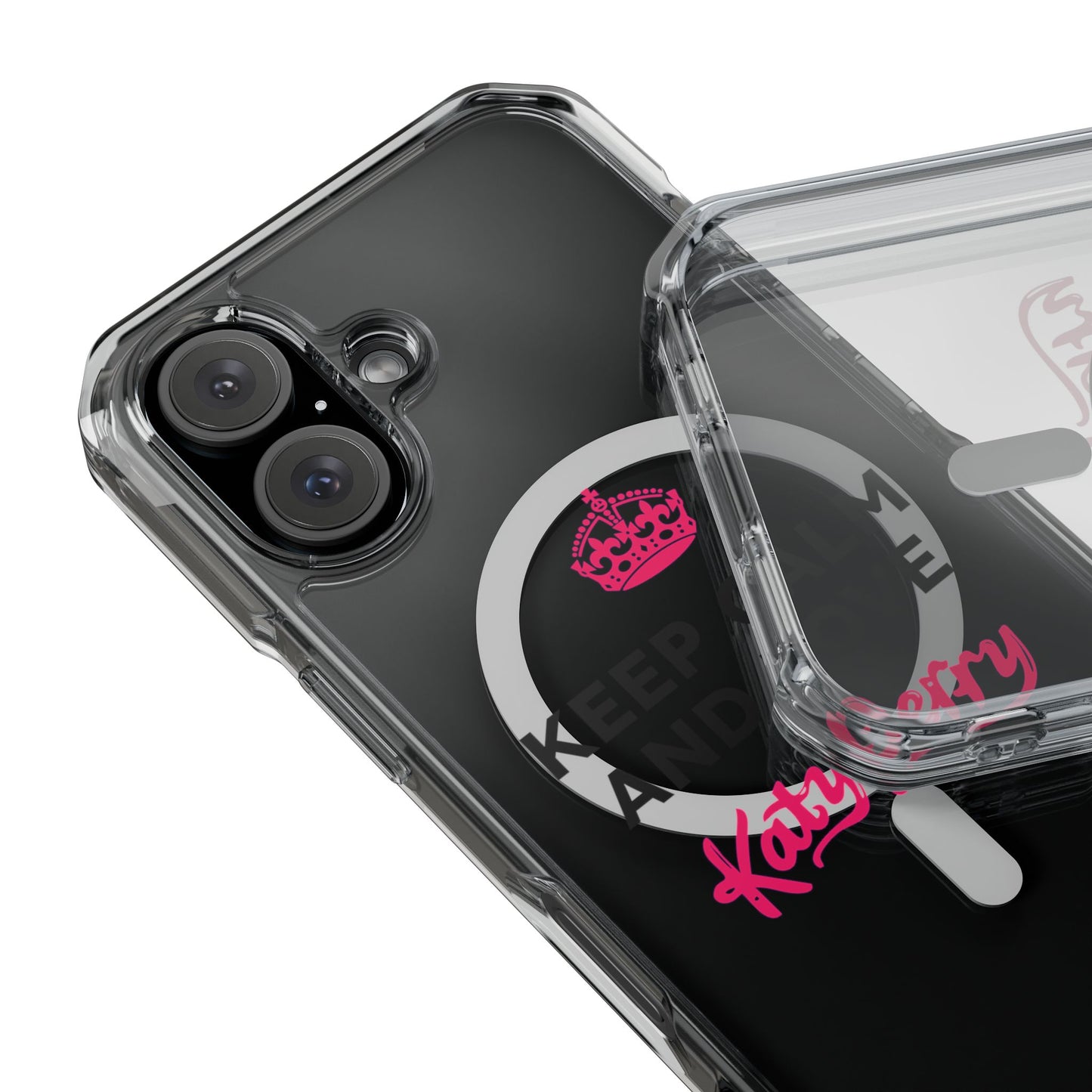 Crown over Katy Perry Signature” Magnetic Clear Impact cases