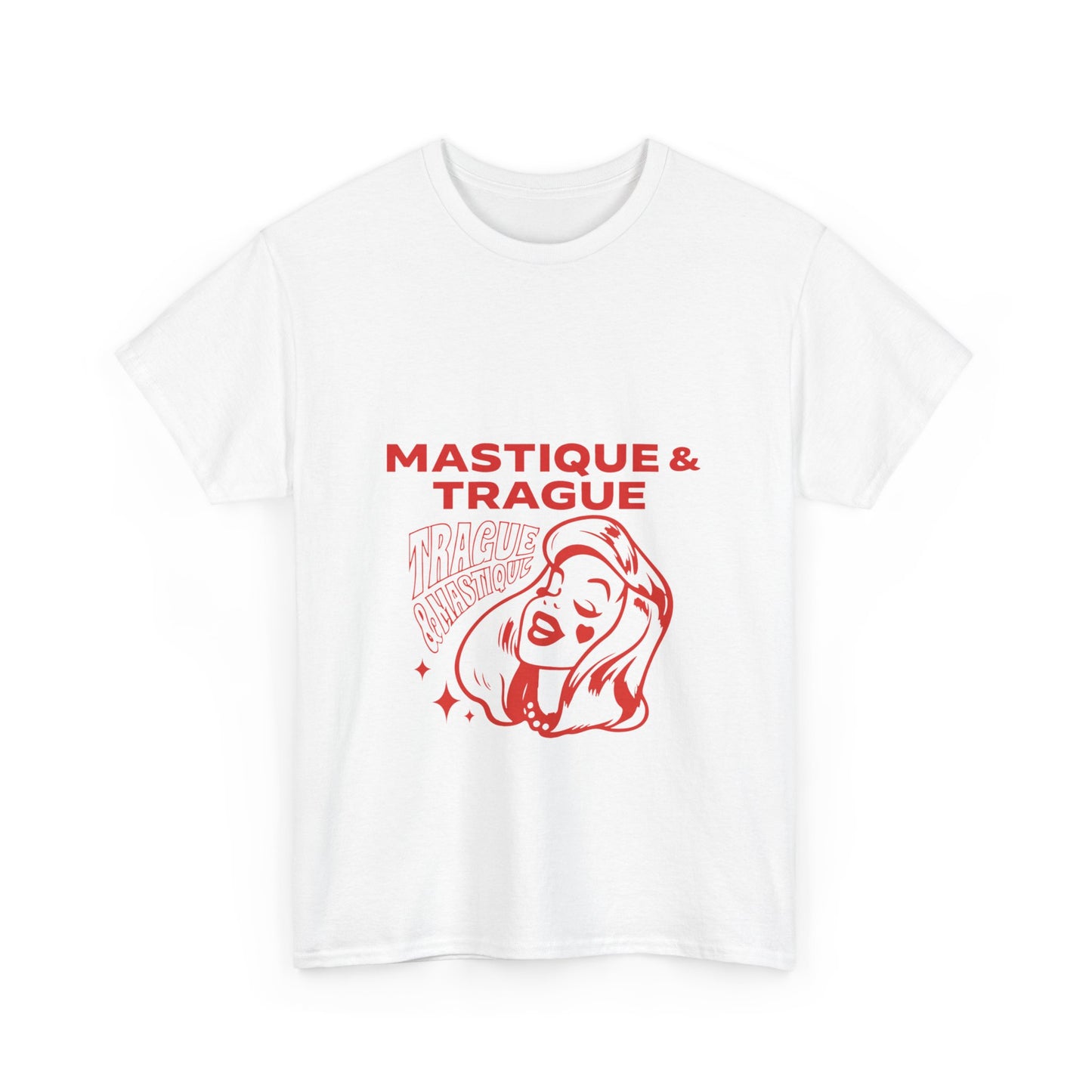 Fierce Femme in Red Unisex Heavy cotton tee
