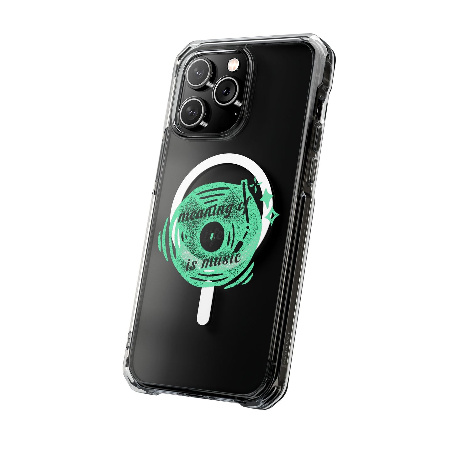 Vinyl Dreams Speak Magnetic clear Impact Case