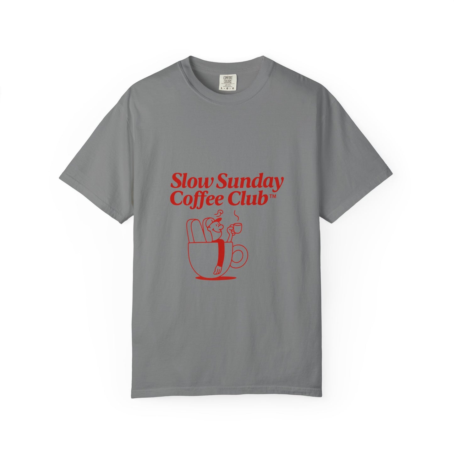 Unisex Garment-Dyed T-shirt – Snazzy Coffe Club Edition