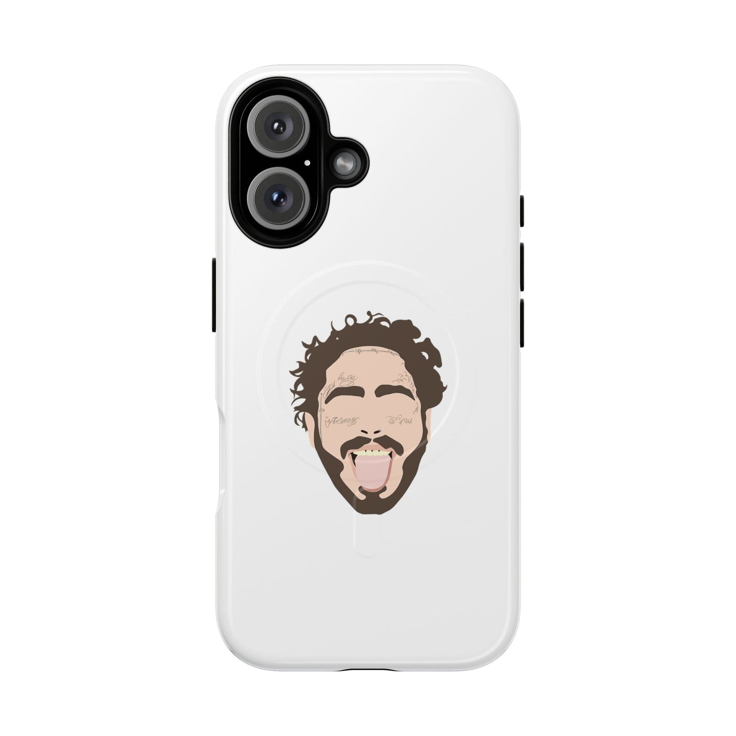 Minimalist Tongue Out Cartoon Face Tough Magnetic Case