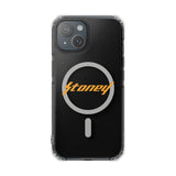 Orange Lightning Text Logo Magnetic Impact Case