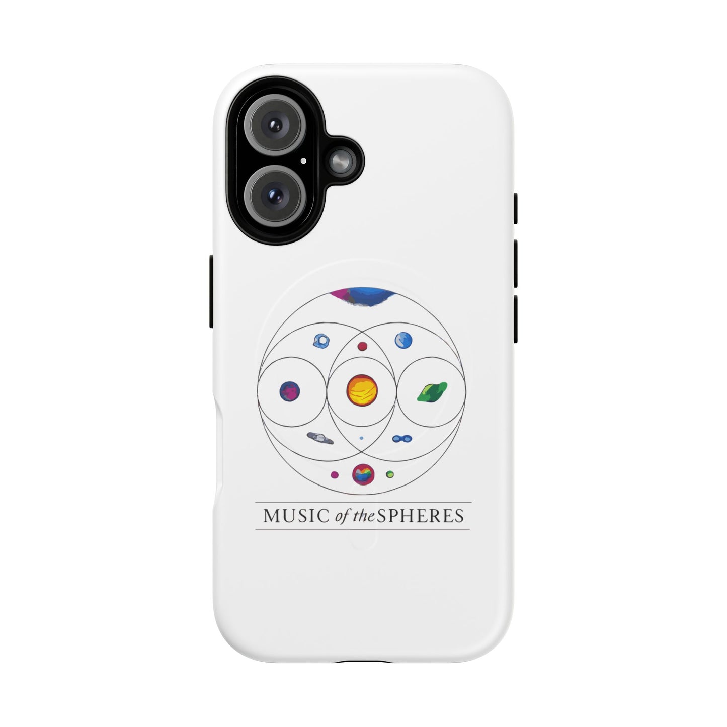 Colorful Planetary Orbit Diagram Tough Magnetic Case