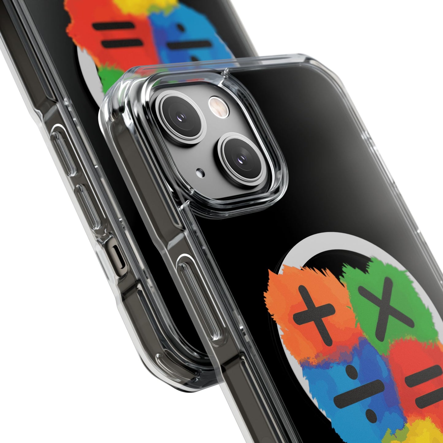 Orange Equals Symbol Magnetic Clear Impact Case