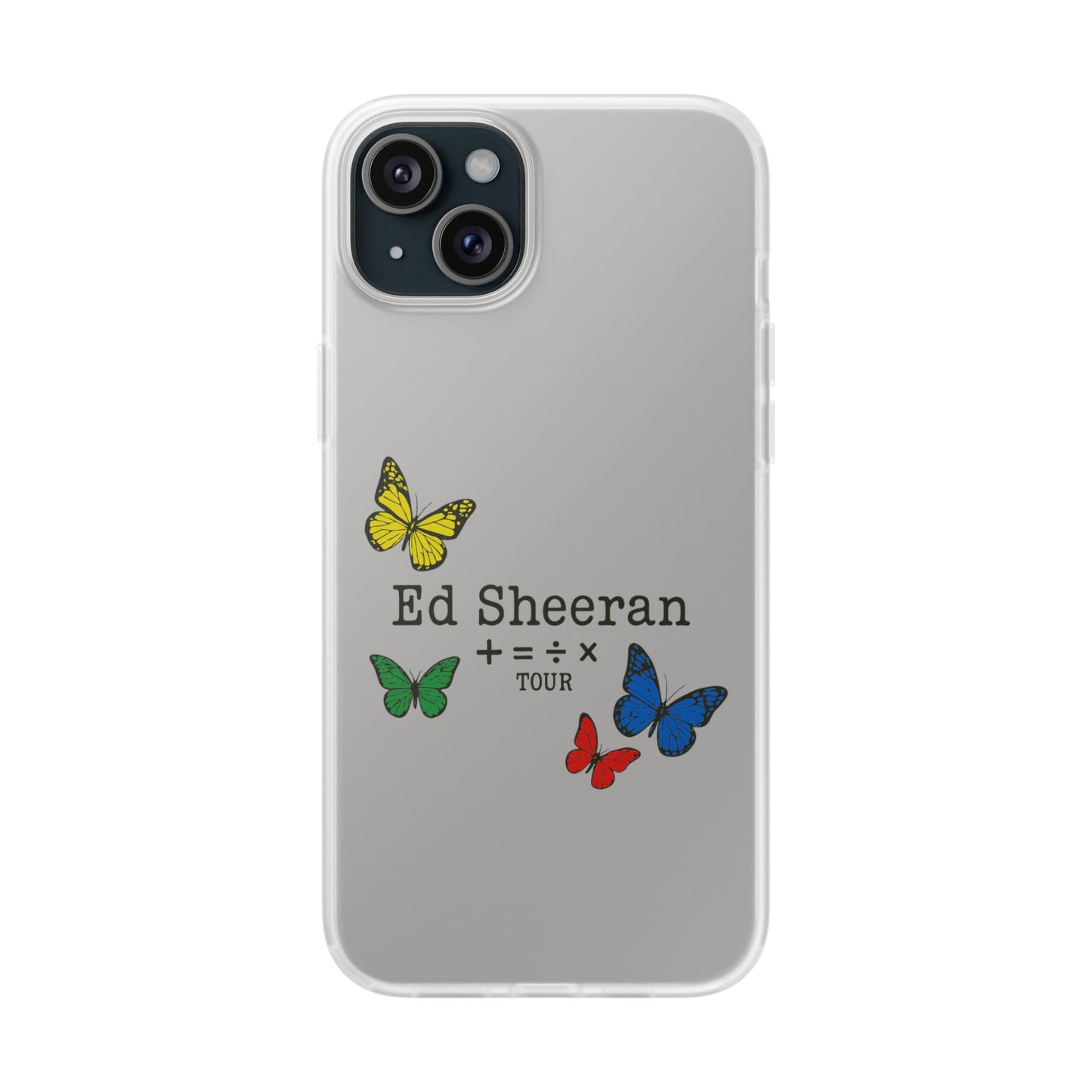 Flexi Case – Ed Sheeran butterfly edition (iPhone X–16 Pro Max)