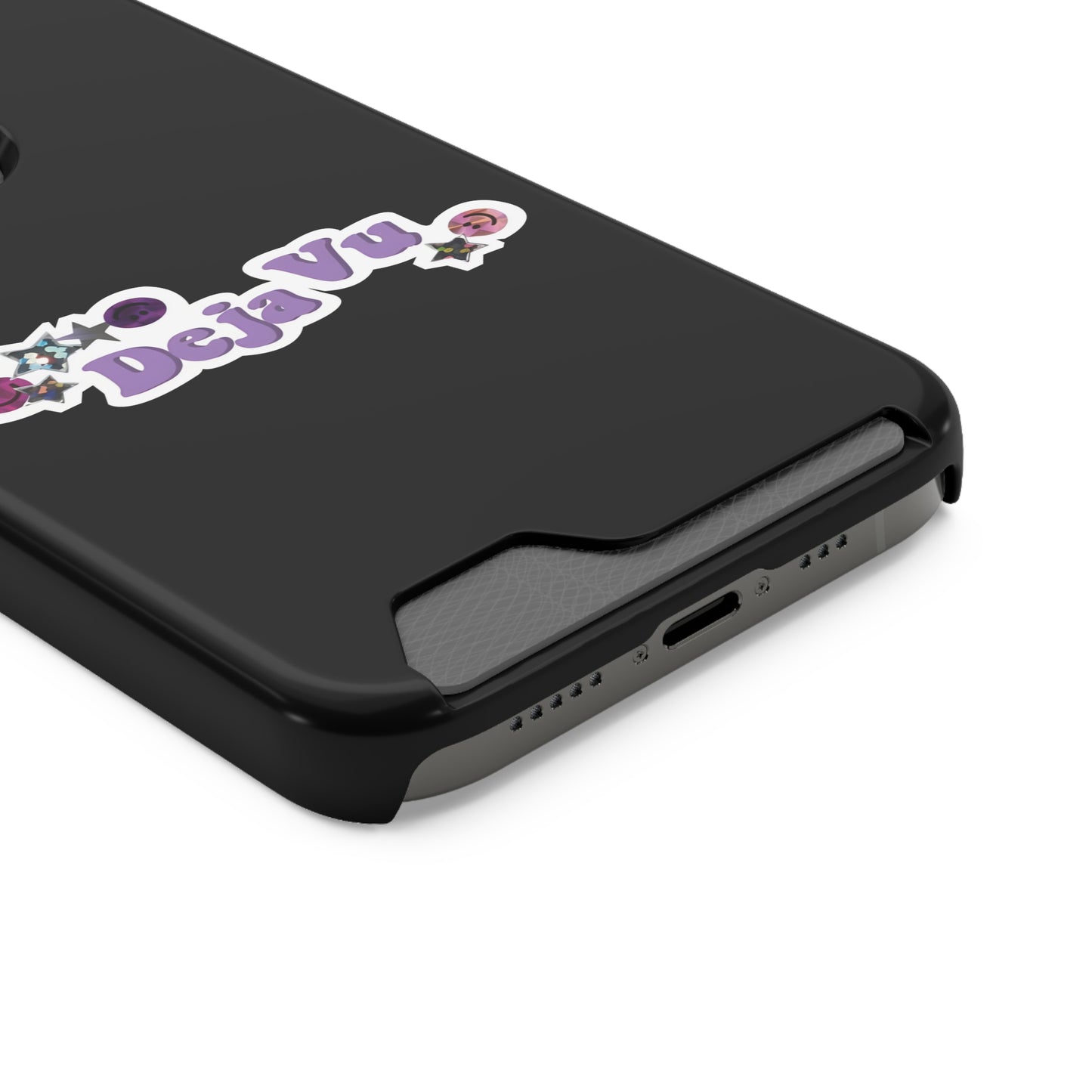 Phone Case + Card Holder For Iphone 13 – Olivia Rodrigo Deja Vu | Black Edition