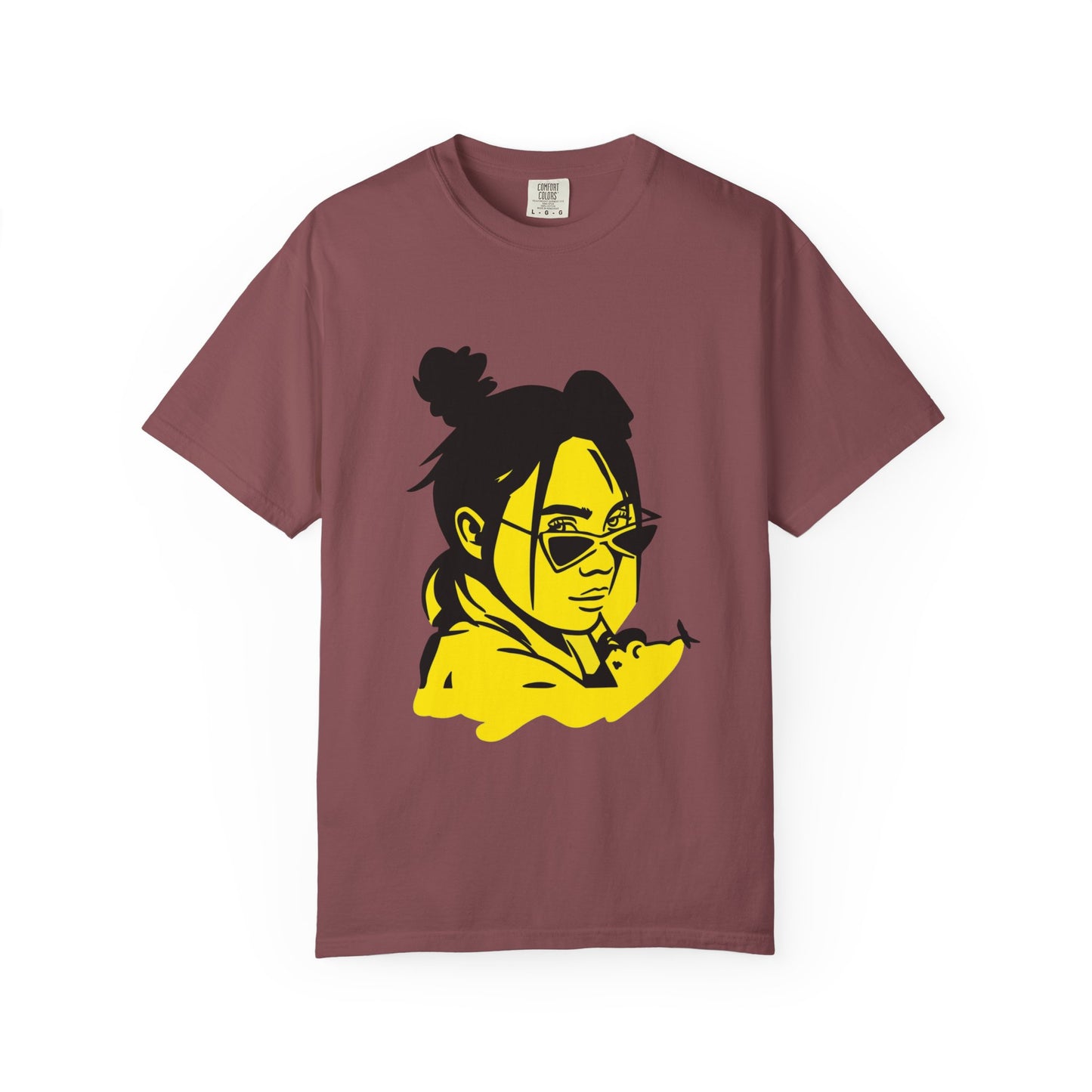 Neon Mood Portrait Unisex Dyed T-shirt