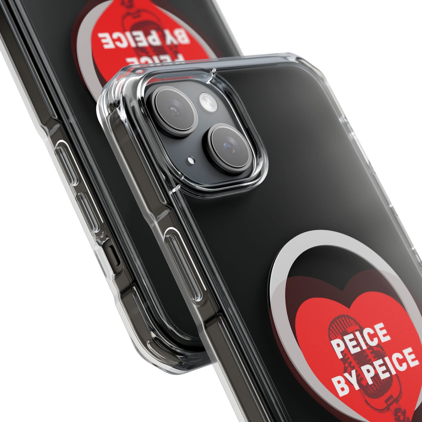 Piece by Piece Mic Drop Magnetic clear Impact Case