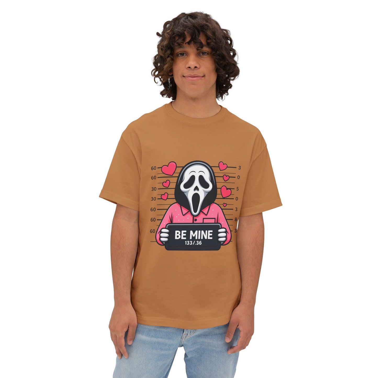 Oversized boxy Tee – Snazzy Be mine Edition