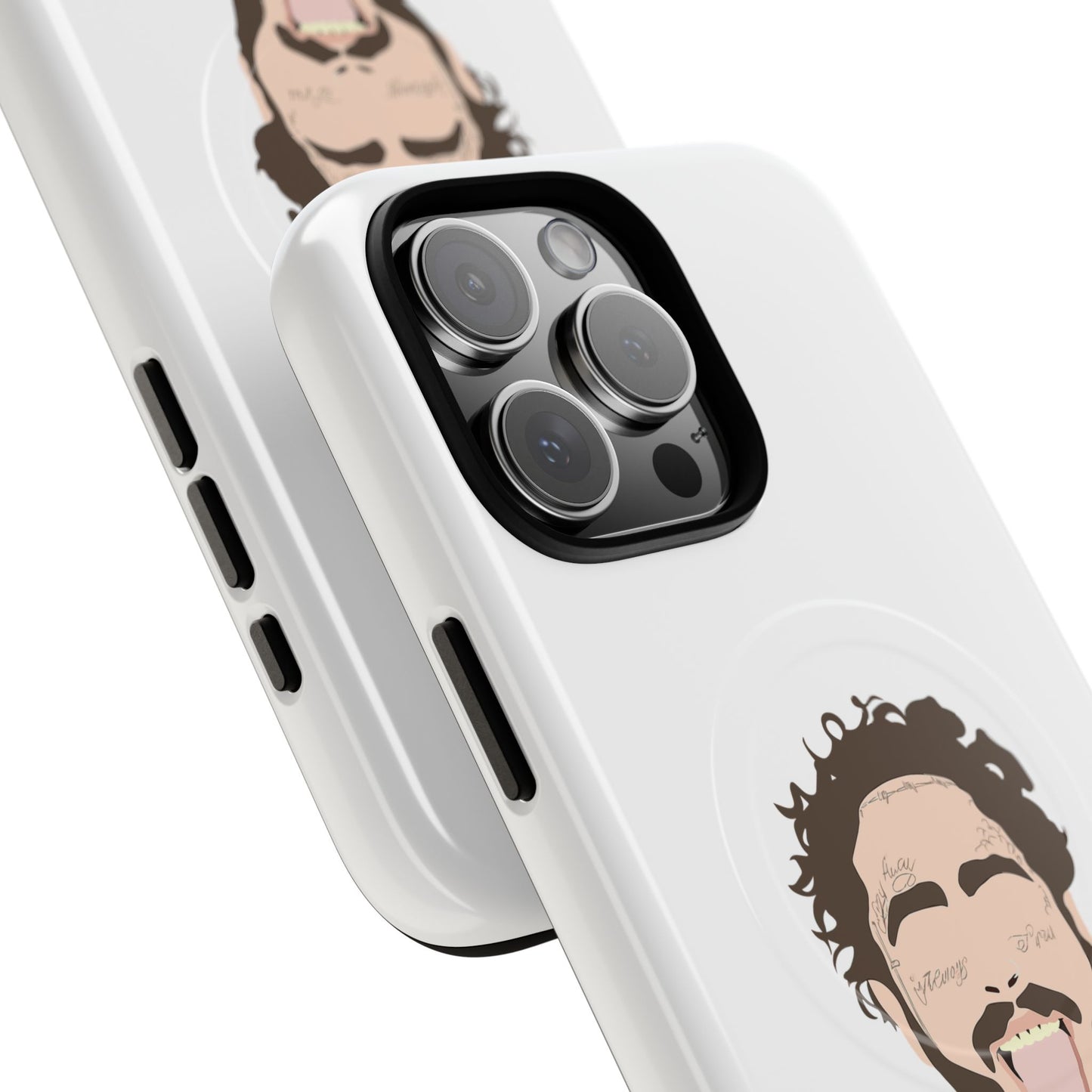 Minimalist Tongue Out Cartoon Face Tough Magnetic Case