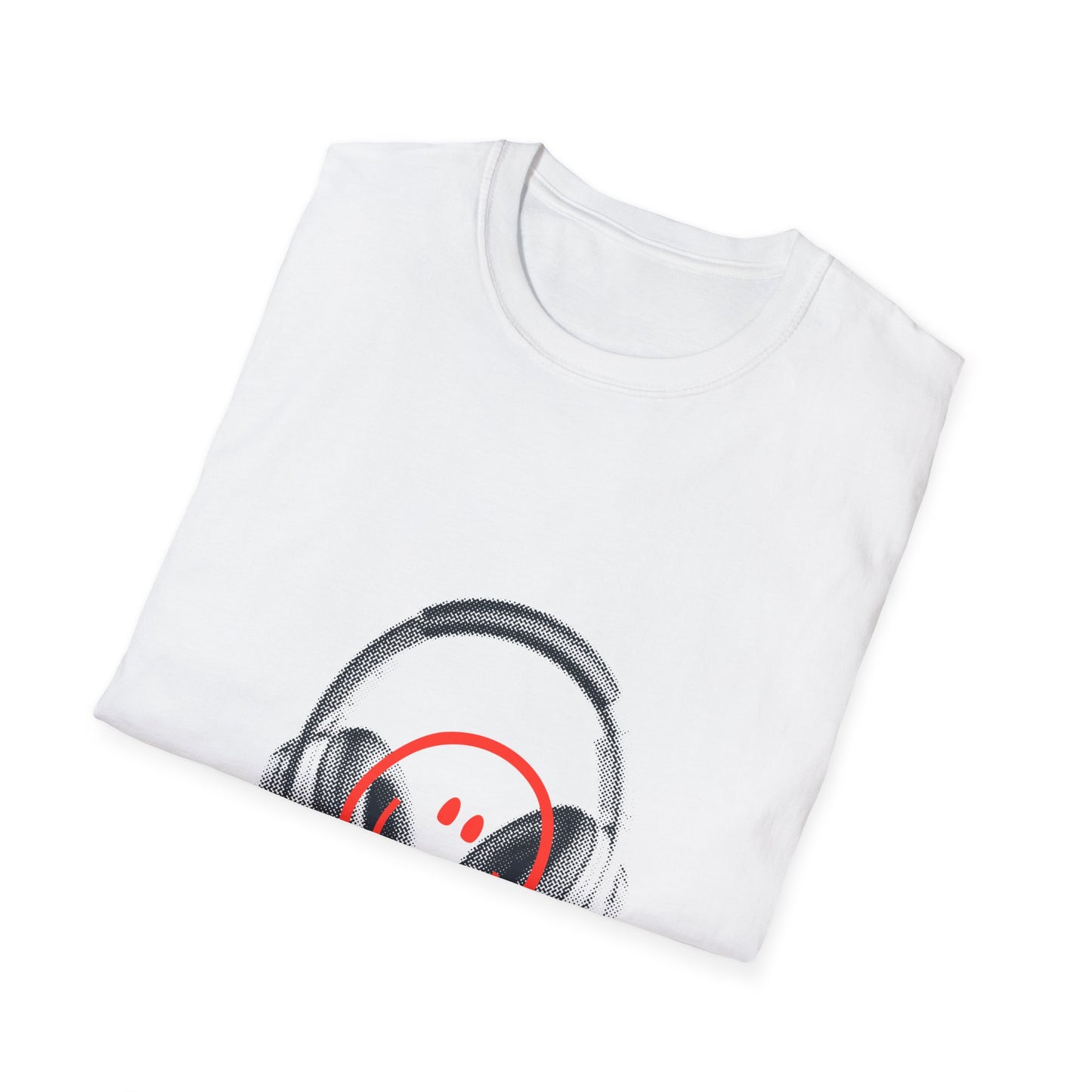 Smiley Beats Graphic Unisex Softstyle Tee