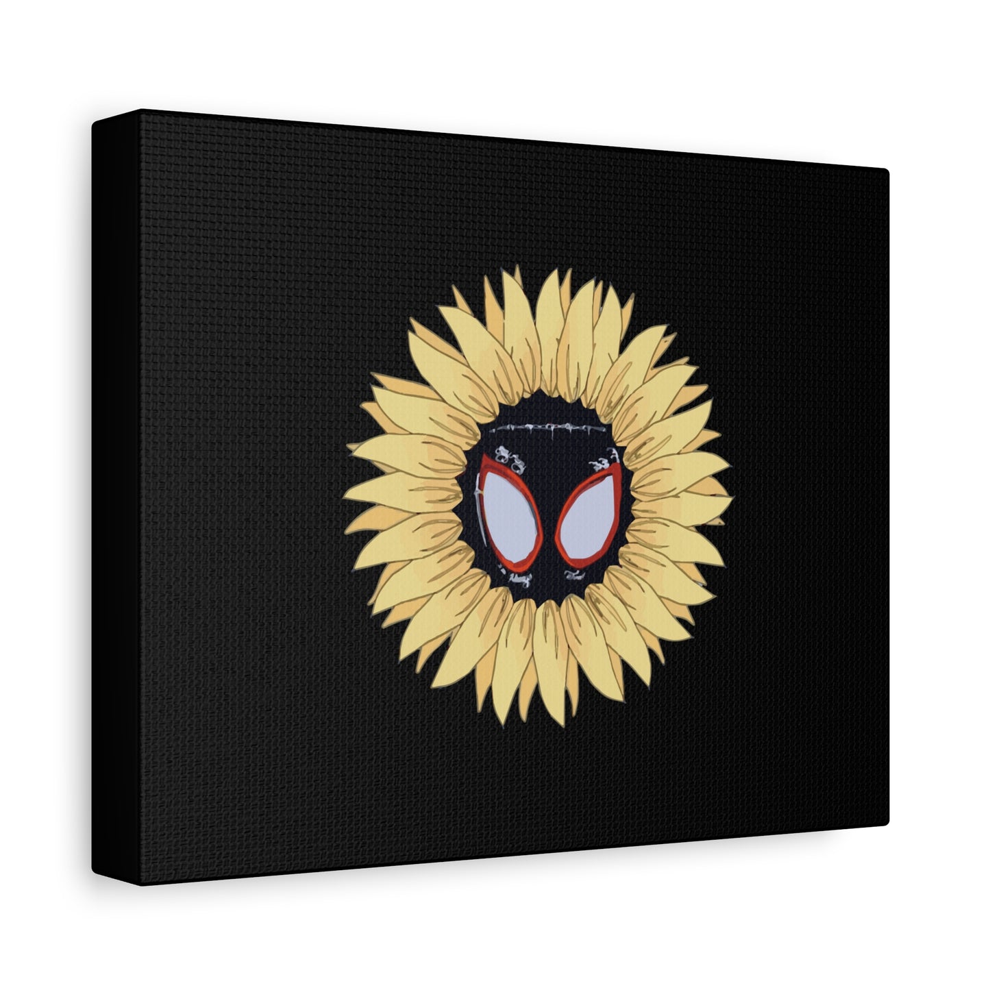 Sunflower Mask Illustration Canvas