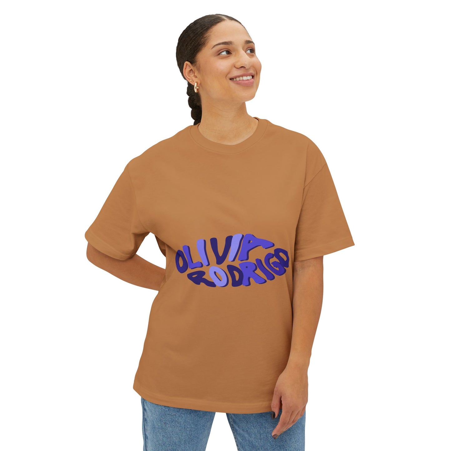 Olivia Rodrigo Wavy Text-Oversized Tee