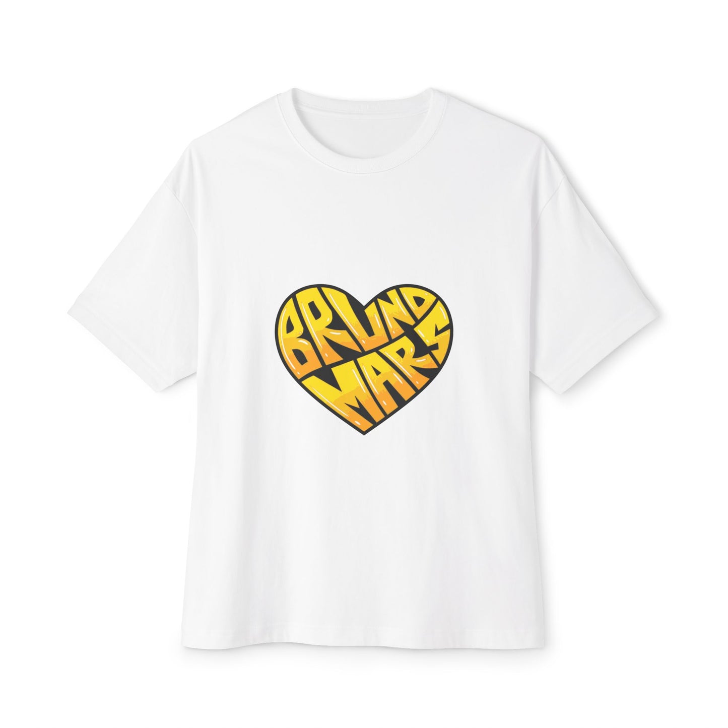 Loud Love Retro Heart Unisex Oversized Boxy Tee