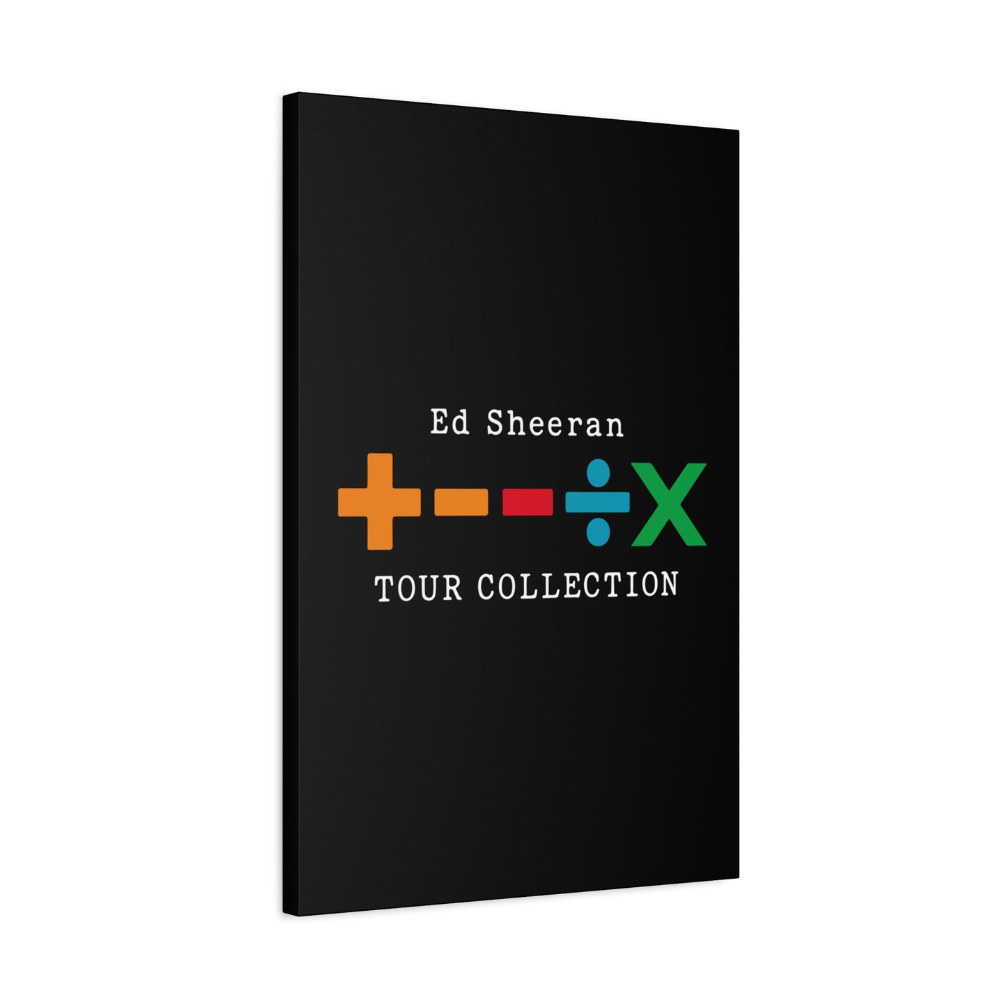 Matte Stretched Canvas, 1.25" Depth – Ed Sheeran Black Edition
