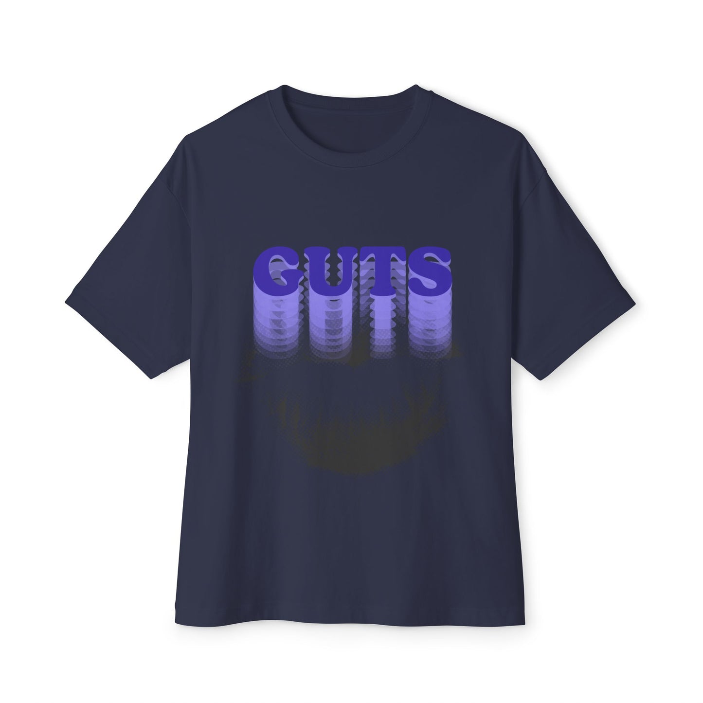 Guts Drip Effect Halftone-Oversized Tee