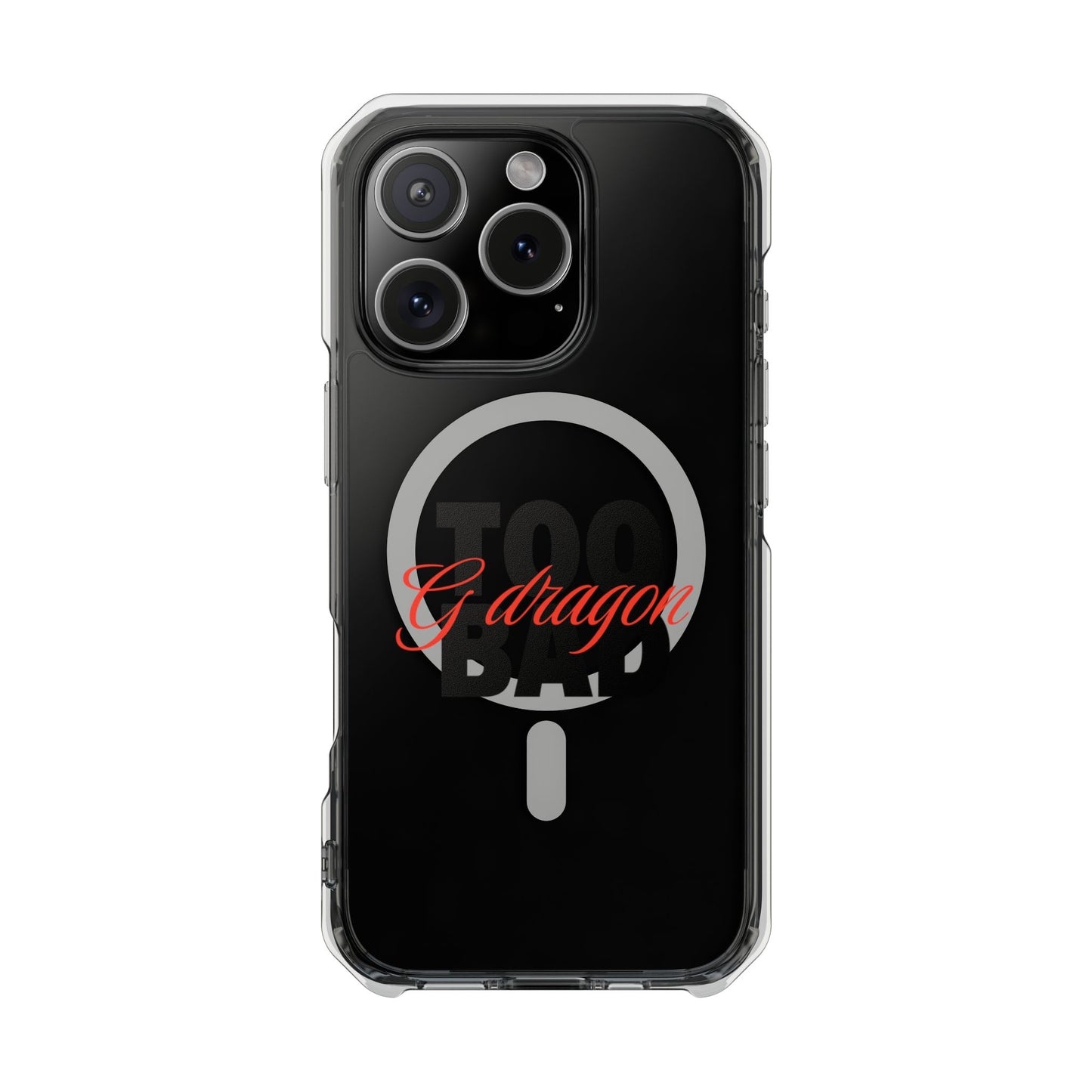Signature Flame Script Magnetic Clear Impact Case