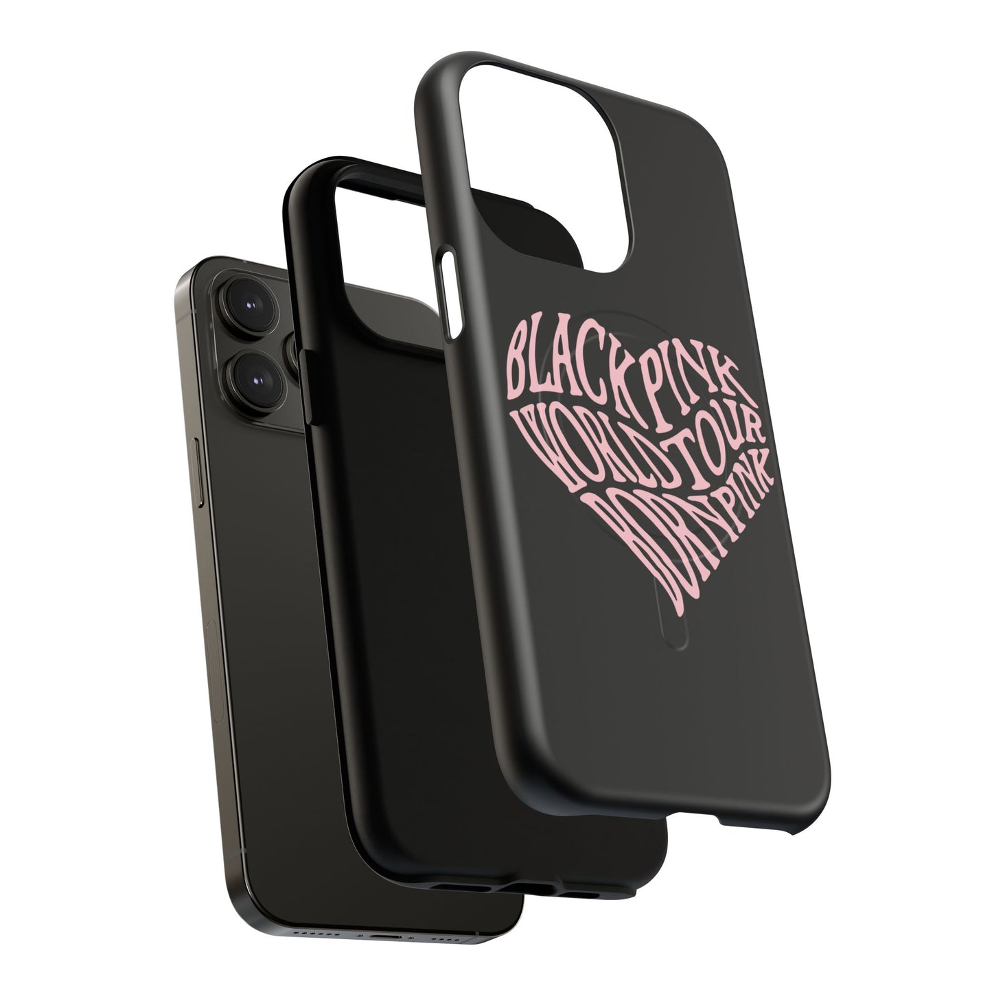 Iphone Born Pink Heart Typography - Tough Magnetic Phone Case