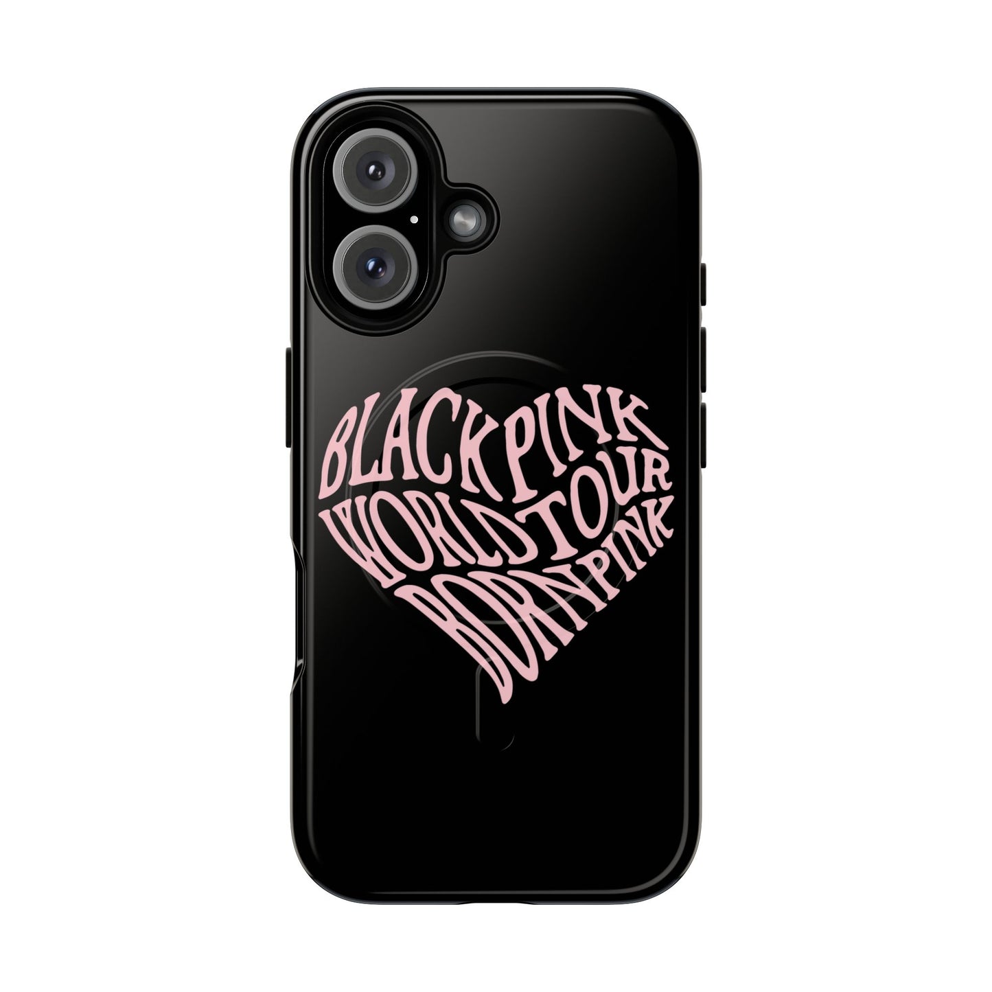 Iphone Born Pink Heart Typography - Tough Magnetic Phone Case