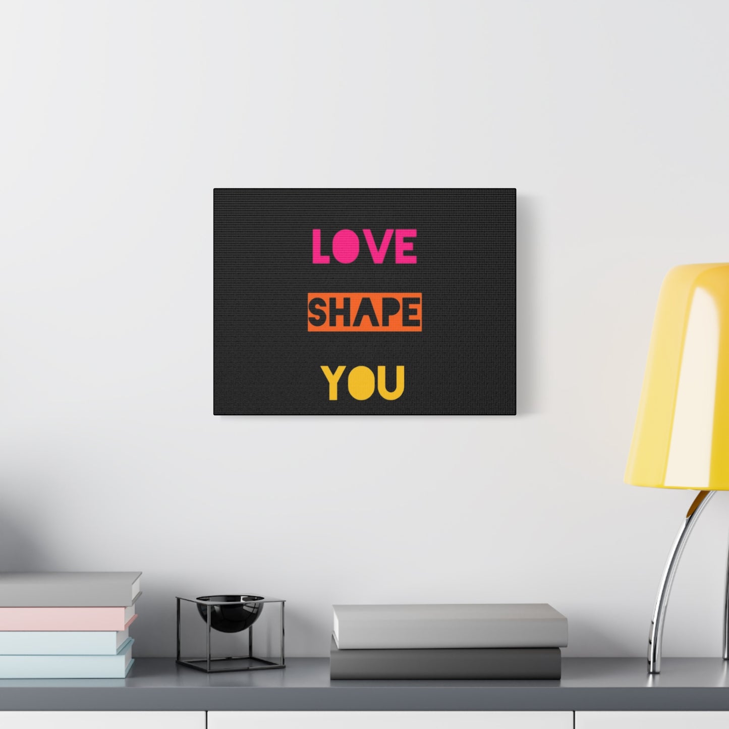 Orange Divide Symbol Matte Canvas