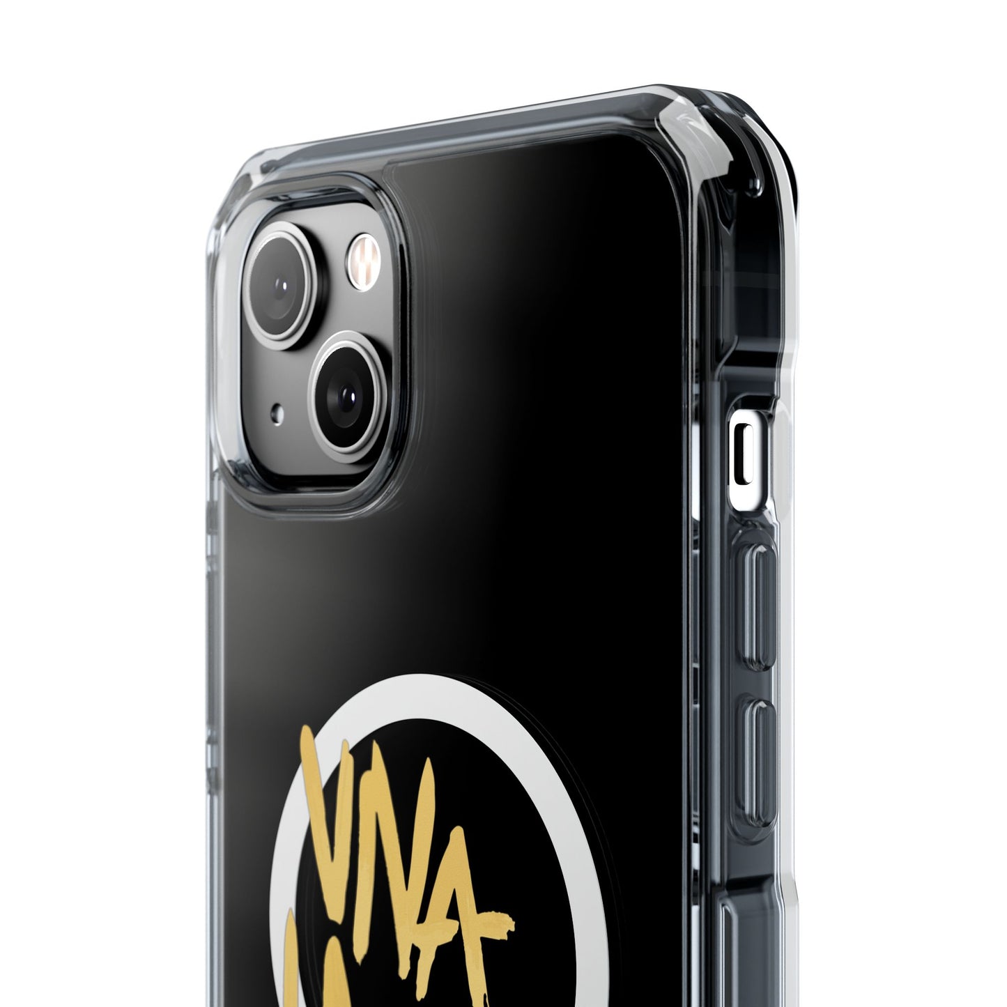 Golden Brush Script Magnetic Clear Impact case