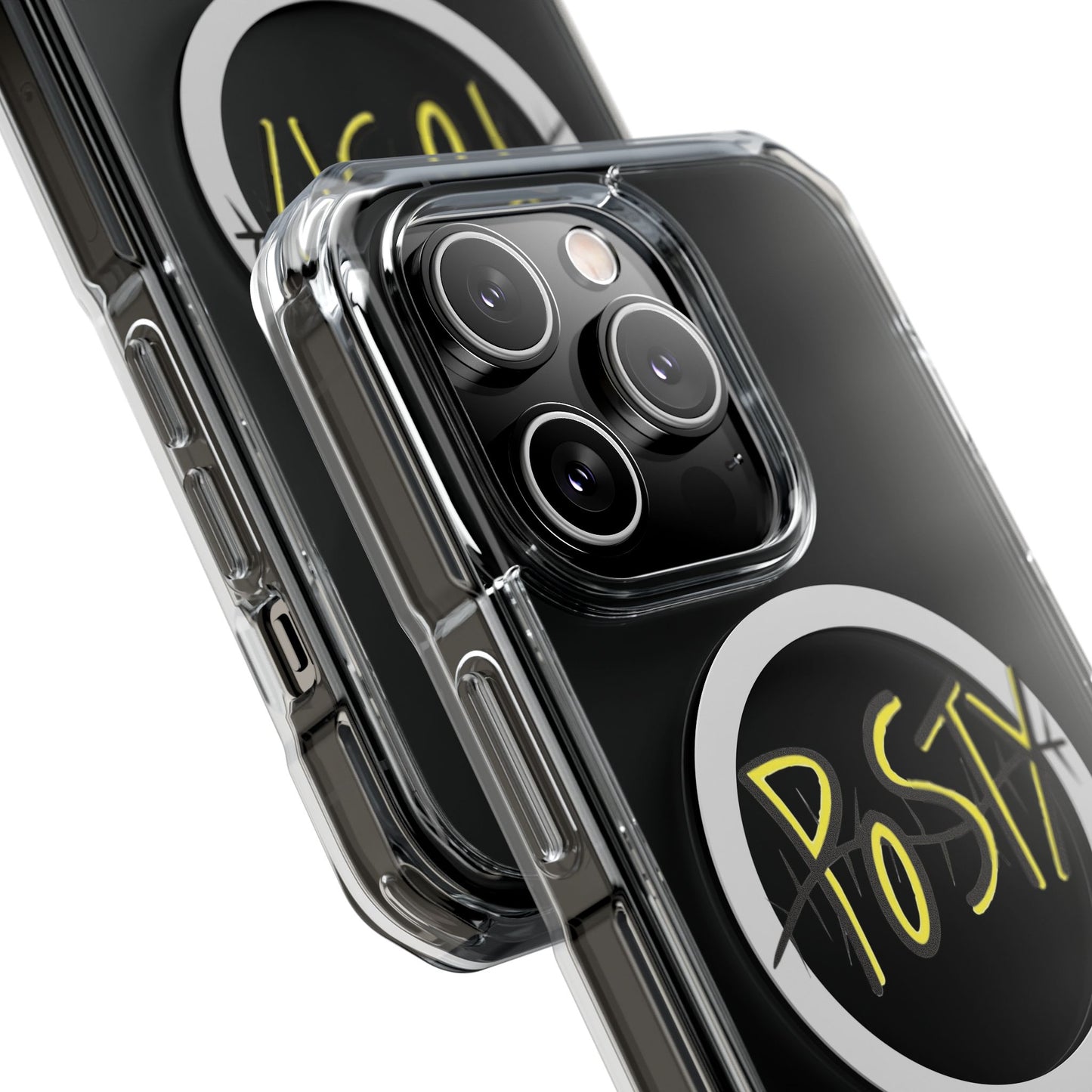 Abstract Black Barbed Wire Magnetic Impact Case