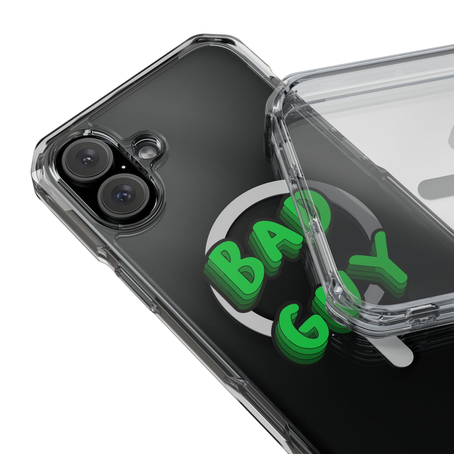 Bold 3D Bad Mood Magnetic Clear Impact Case