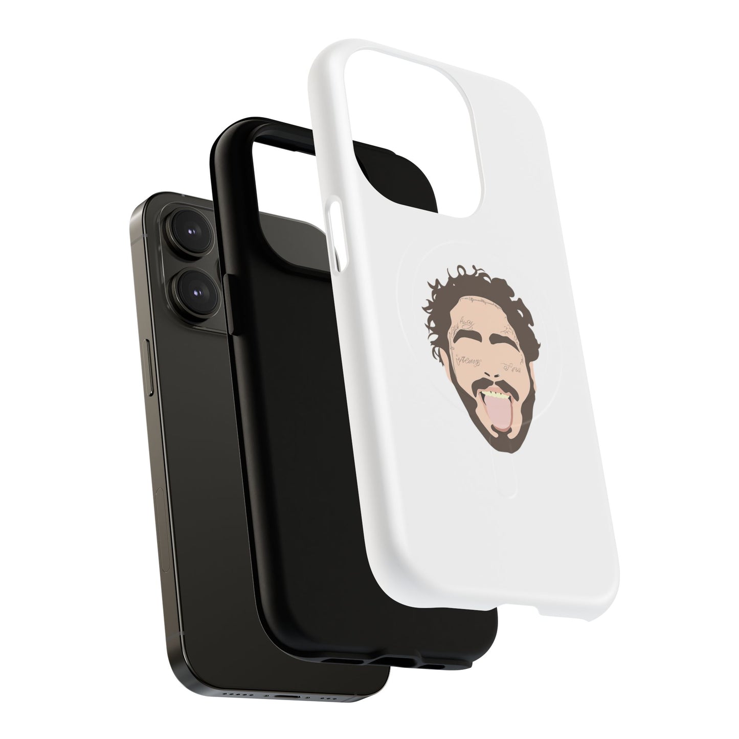 Minimalist Tongue Out Cartoon Face Tough Magnetic Case