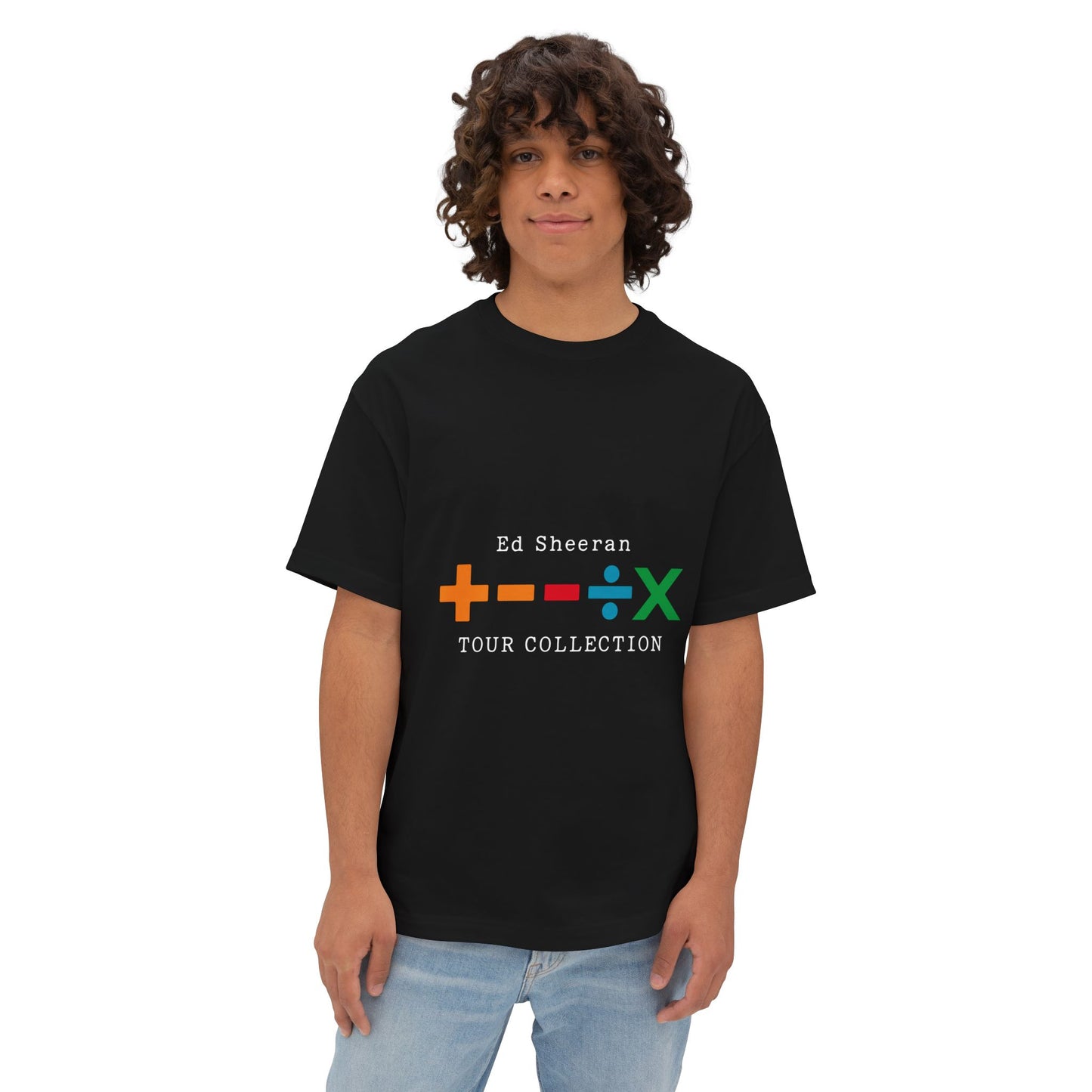 Unisex Oversized Boxy Tee – Ed Sheeran Black Edition