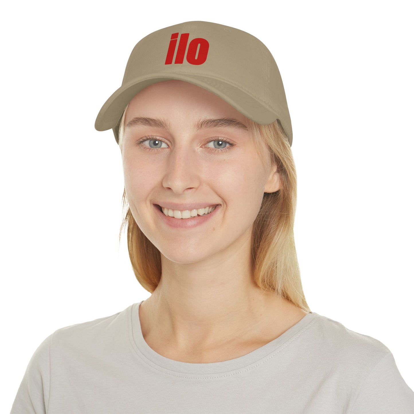 ILO Bold Red Block Baseball Cap