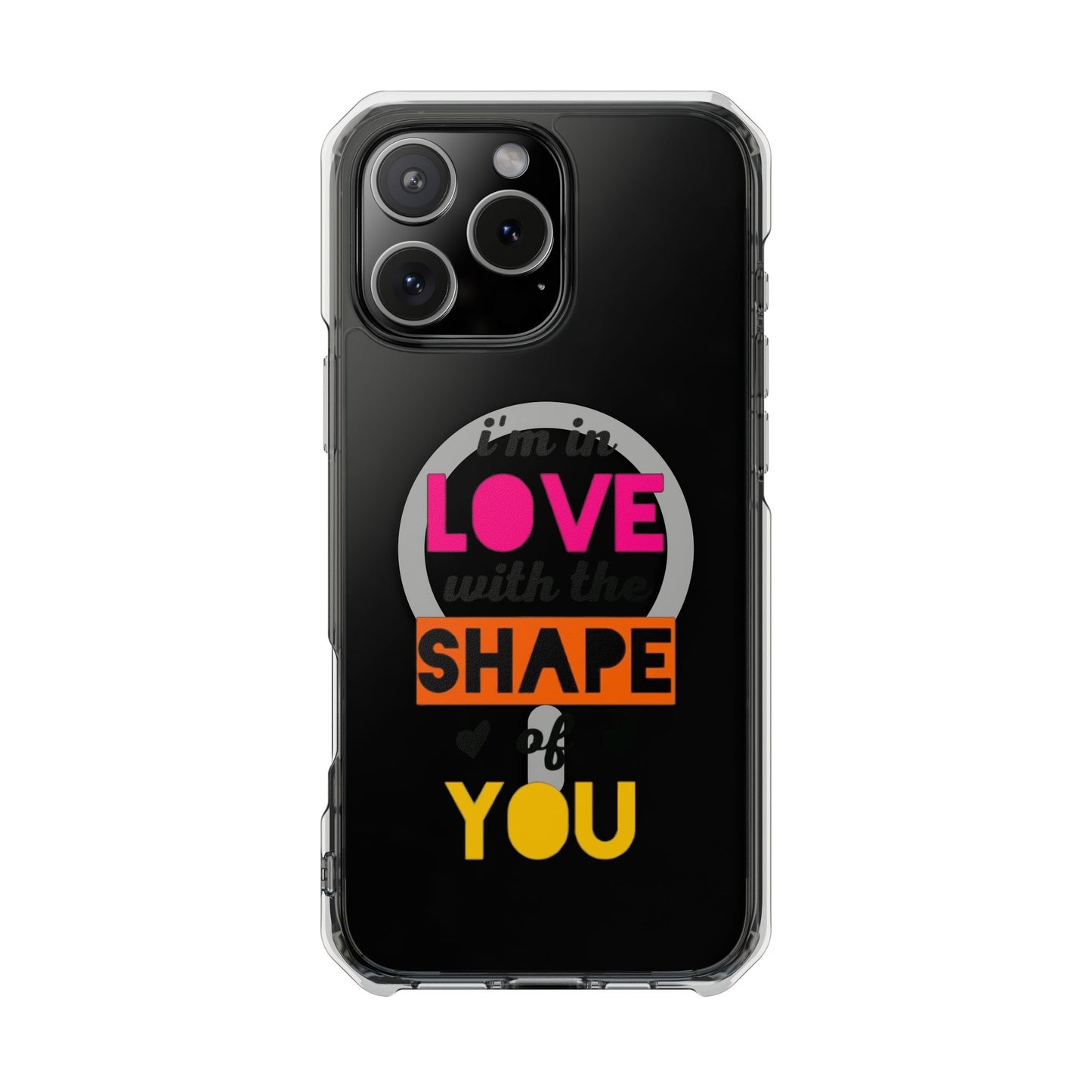 Orange Divide Symbol Magnetic Clear Impact Case