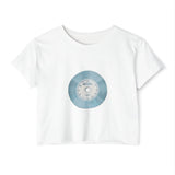 Midnight Vinyl Vibes Women's Festival Crop Top