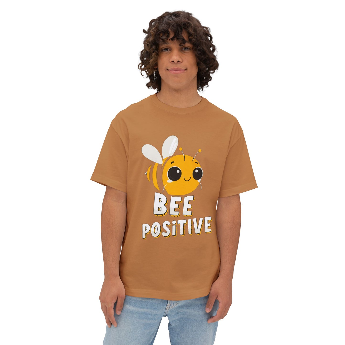 Oversized boxy Tee – Snazzy Bee positive Edition