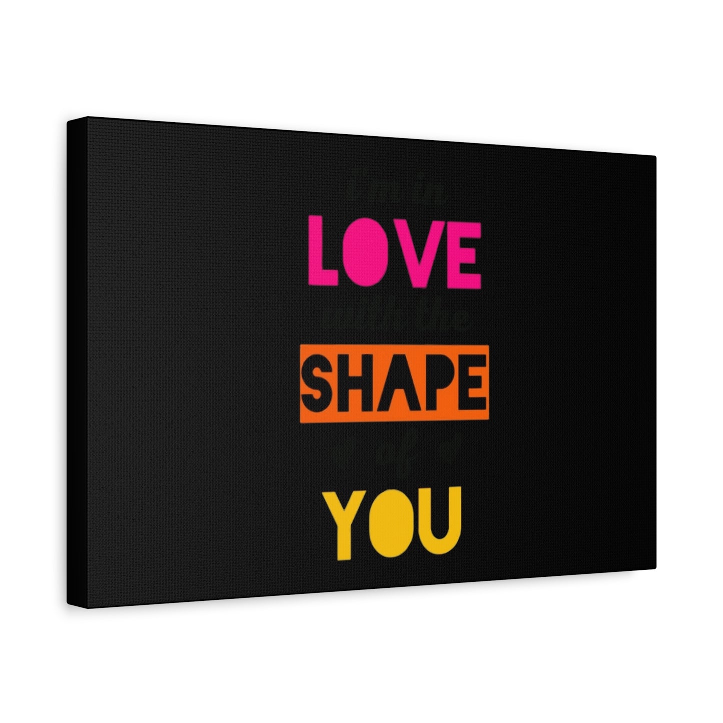 Orange Divide Symbol Matte Canvas