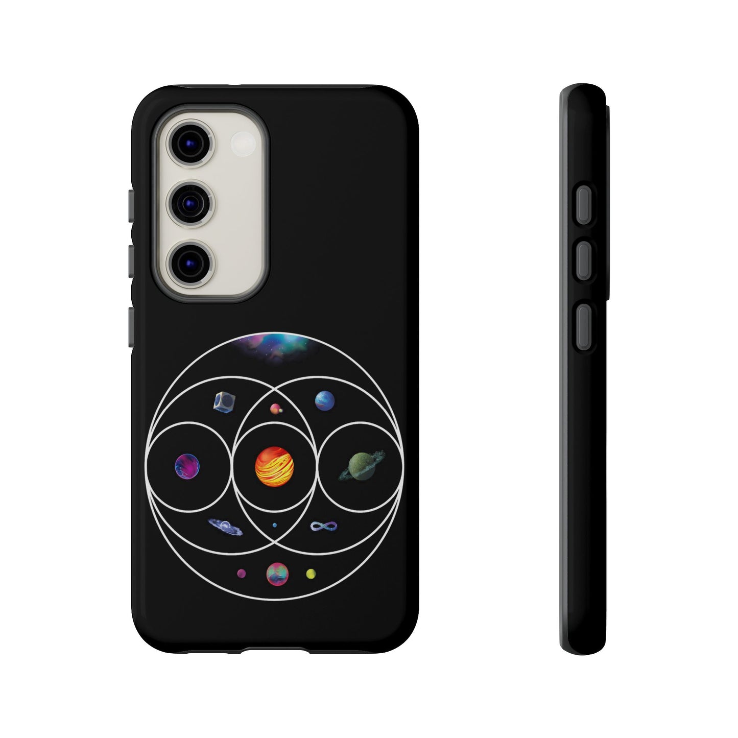 Premium Tough Case for Samsung S21 to S25 Ultra Showcasing Coldplay’s Illustration Concept