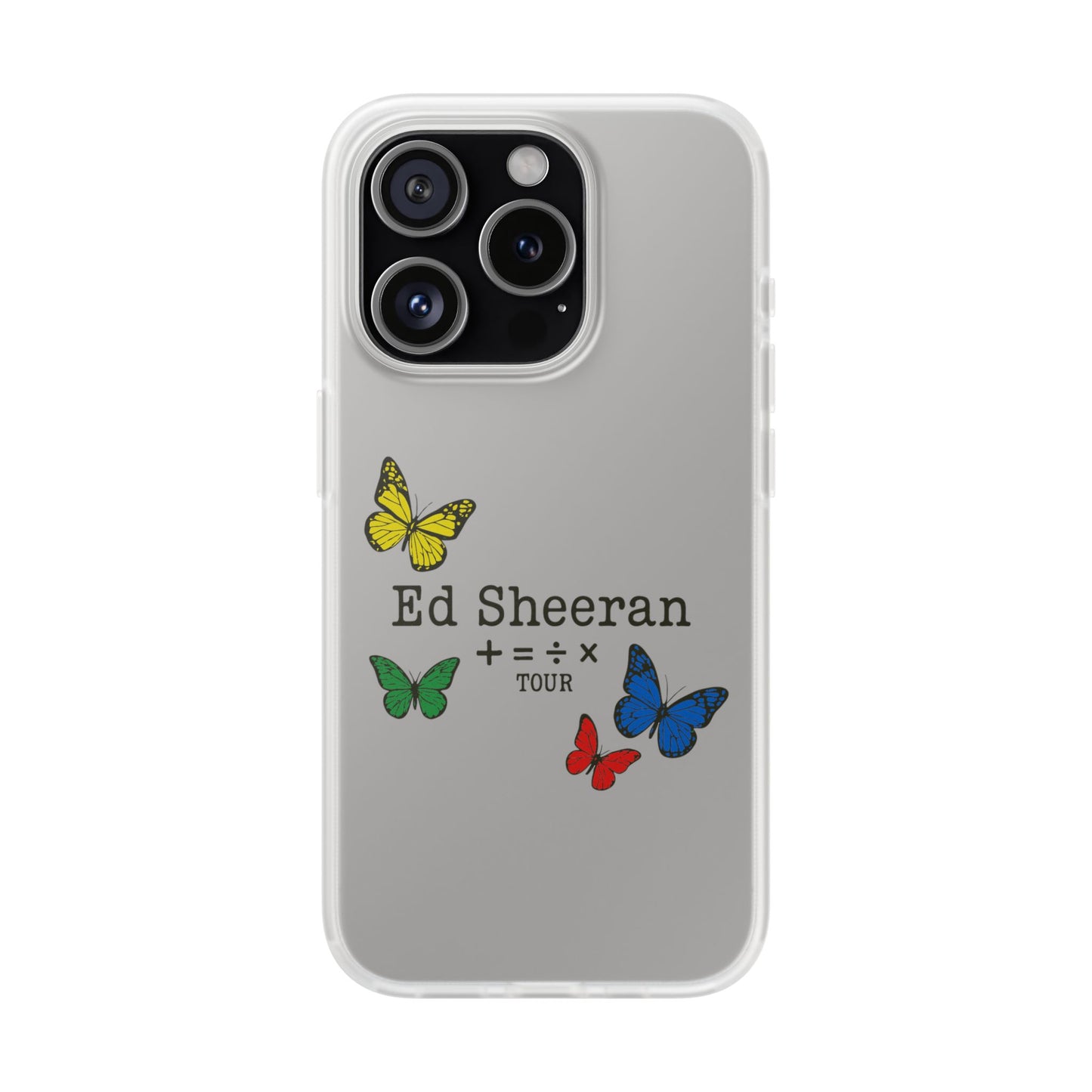 Flexi Case – Ed Sheeran butterfly edition (iPhone X–16 Pro Max)